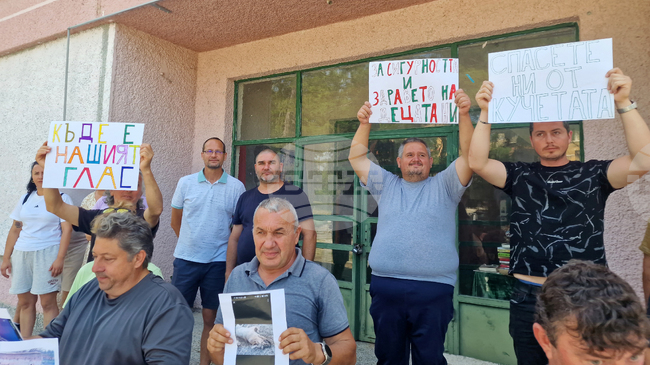 Жители на търговищкото село Бистра излязоха на протест срещу отглеждането на много кучета в населеното място