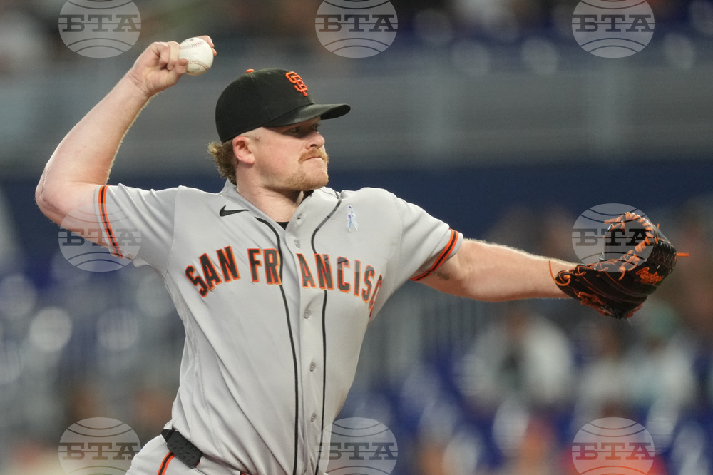 Giants Marlins Baseball