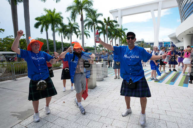 Rangers Marlins Baseball