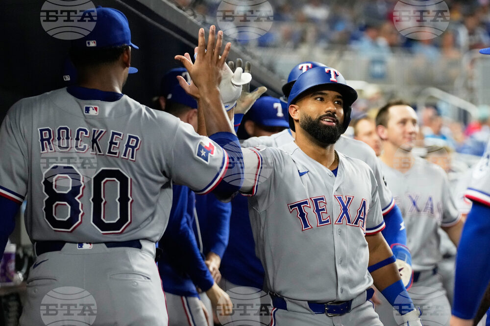 Rangers Marlins Baseball