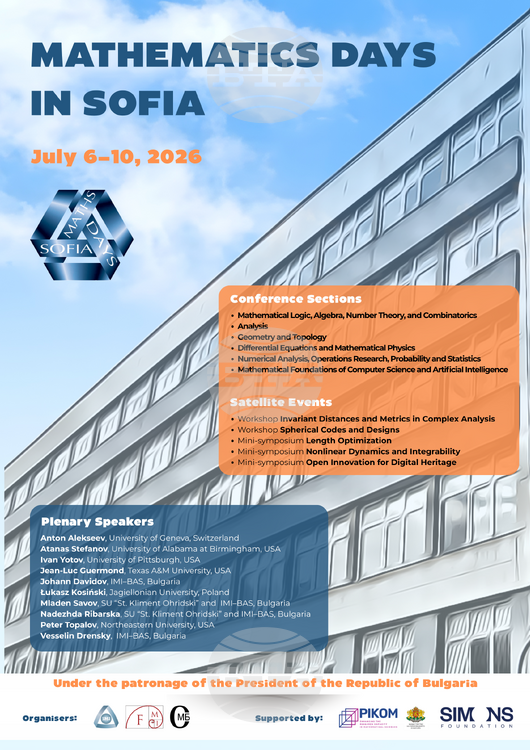 Conference to Bring Together Bulgarian and International Mathematicians in Sofia in July