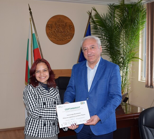 „Мениджър за един ден“ в Областна администрация Видин