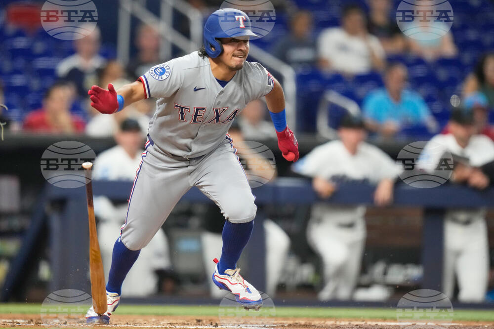 Rangers Marlins Baseball