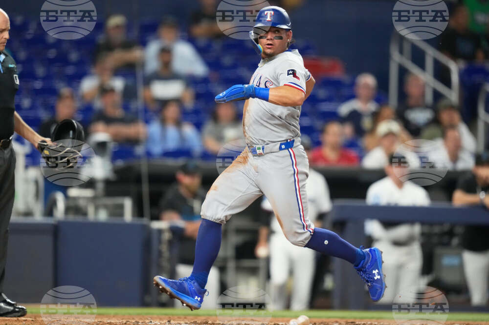Rangers Marlins Baseball