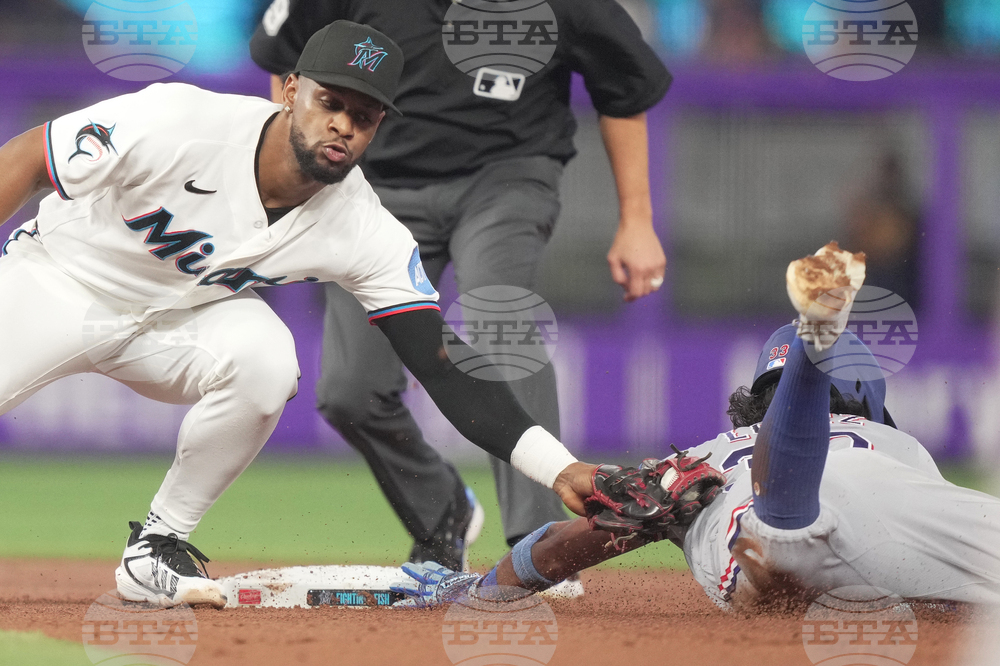 Rangers Marlins Baseball