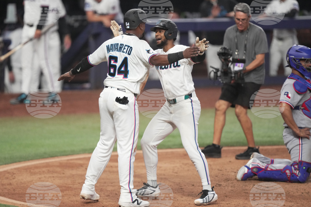 Rangers Marlins Baseball