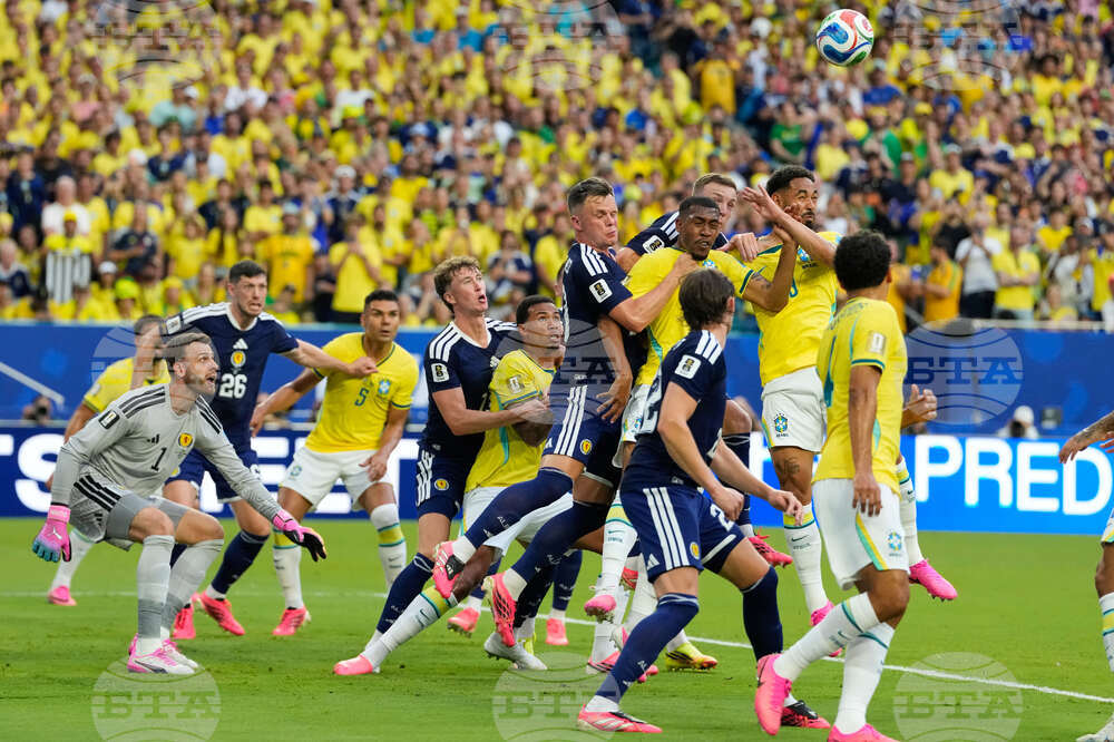 Brazil Scotland WCup Soccer