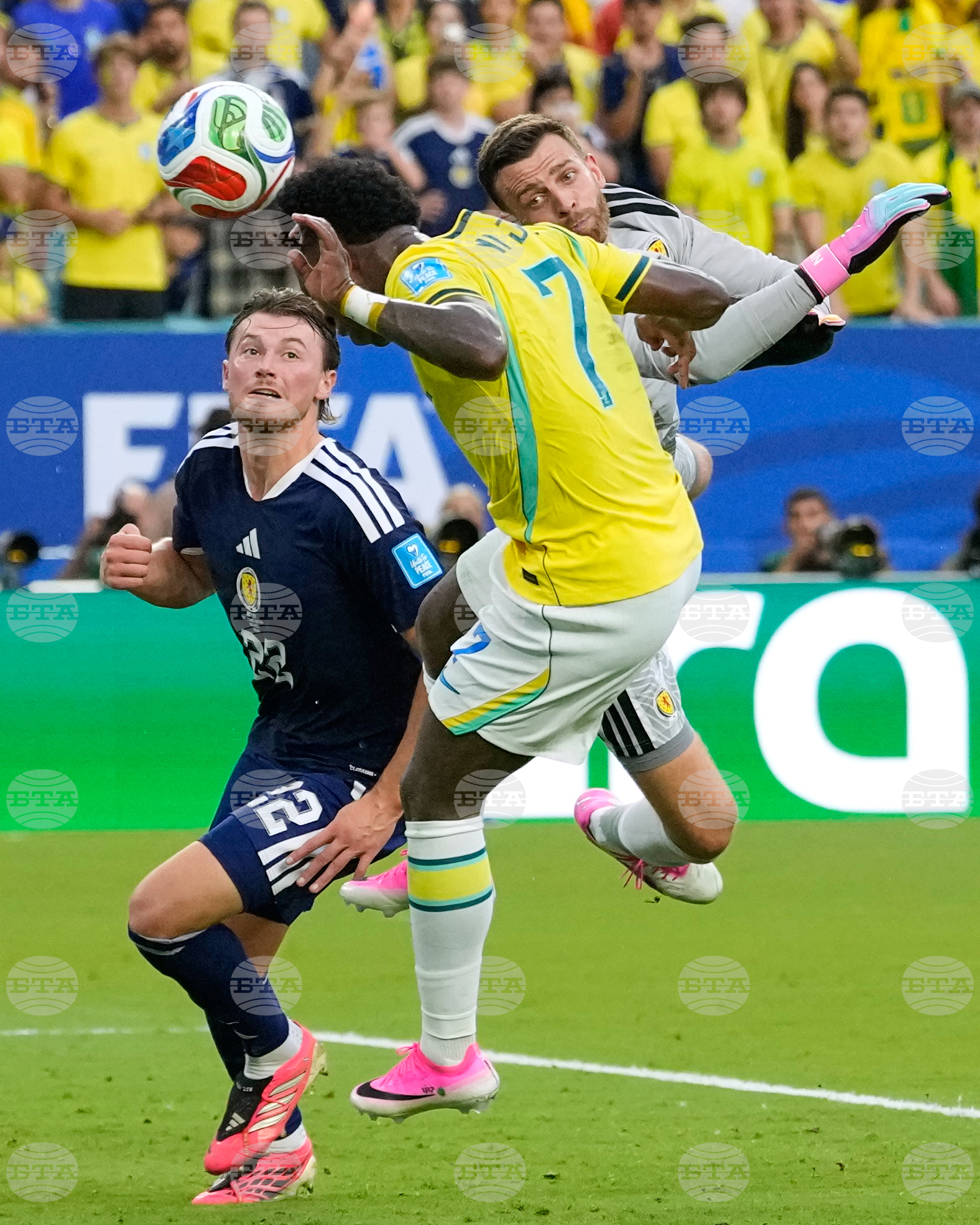 Brazil Scotland WCup Soccer