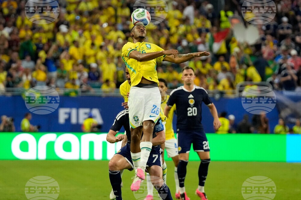 Brazil Scotland WCup Soccer