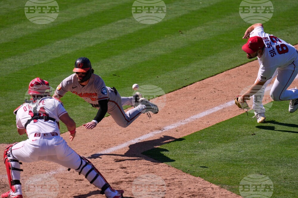 APTOPIX Orioles Angels Baseball
