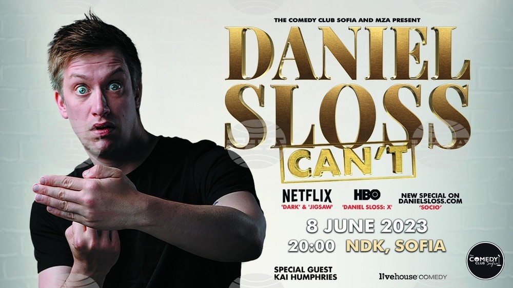 Stand Up Comedian Danniel Sloss to Perform in Sofia and Varna