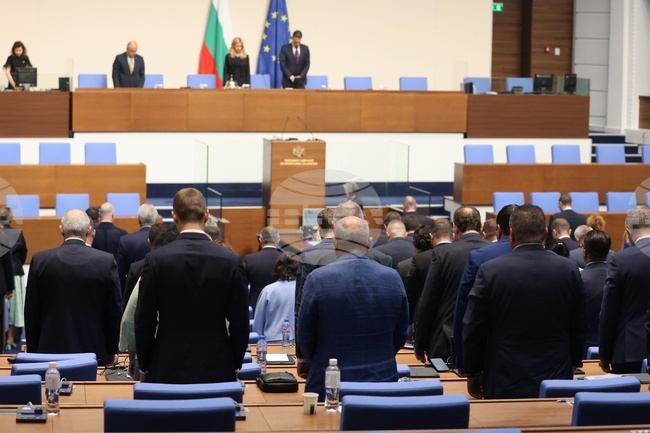 Заседанието на парламента започна с едноминутно мълчание в памет на двете деца, загинали при катастрофа на АМ „Тракия“, и на жертвите на пътя 
