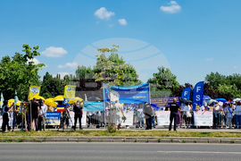 Румъния - Букурещ - учители - протест