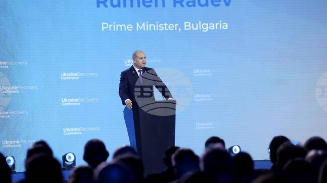 PM Radev at Ukraine Recovery Conference: International Community Must Mobilize Efforts, Resources to End the War