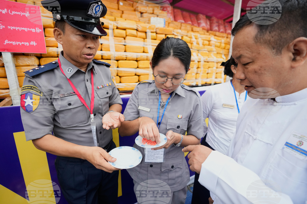 Myanmar Drug Destruction