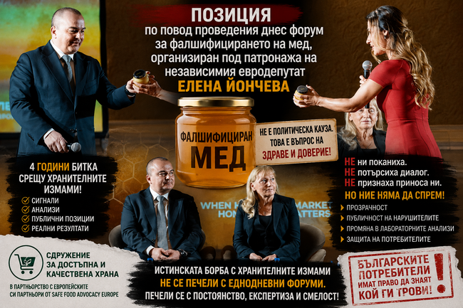 Сдружение "За достъпна и качествена храна": Позиция