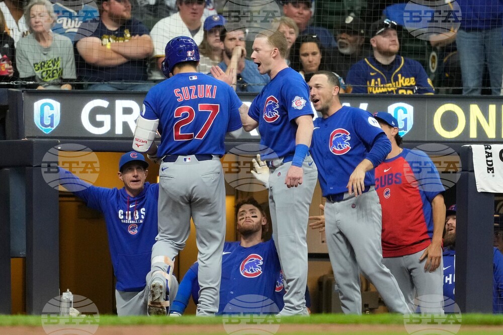 Cubs Brewers Baseball