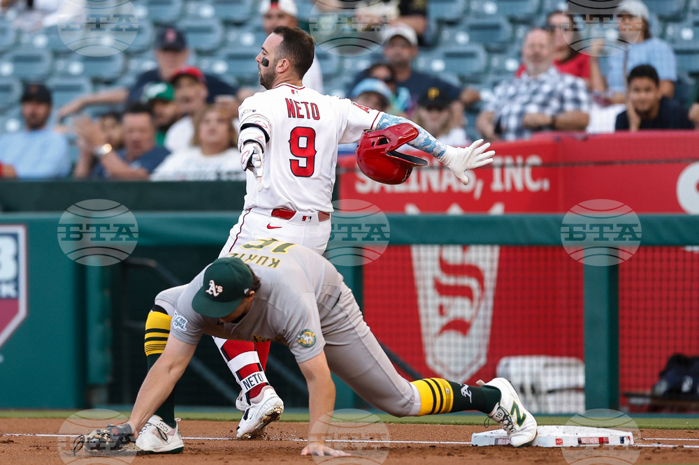 Athletics Angels Baseball