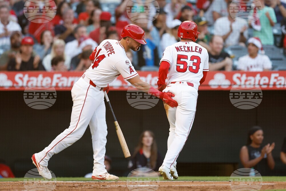 Athletics Angels Baseball