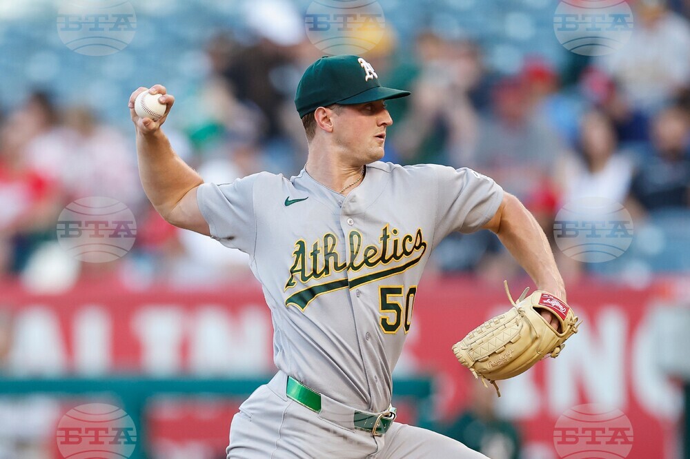 Athletics Angels Baseball