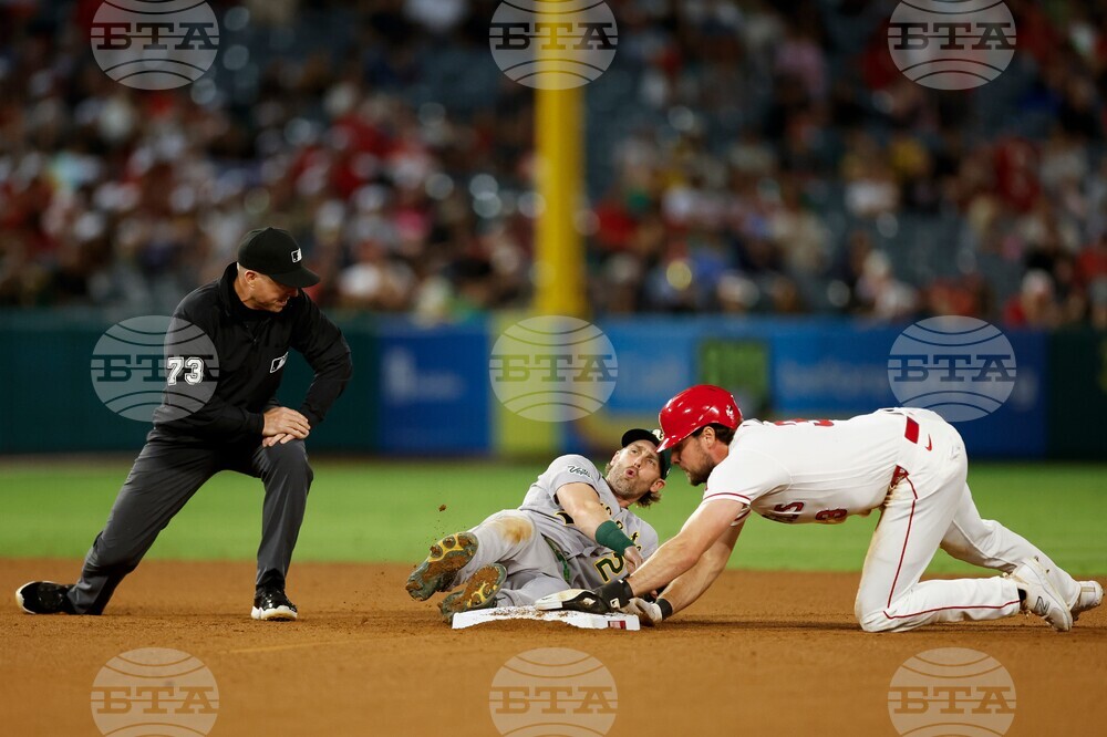 Athletics Angels Baseball