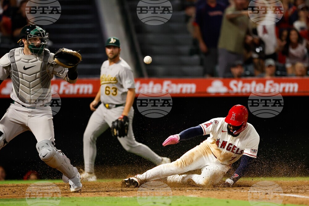 Athletics Angels Baseball