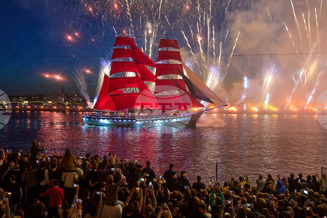 APTOPIX Russia Scarlet Sails