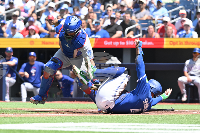 Rangers Blue Jays Baseball