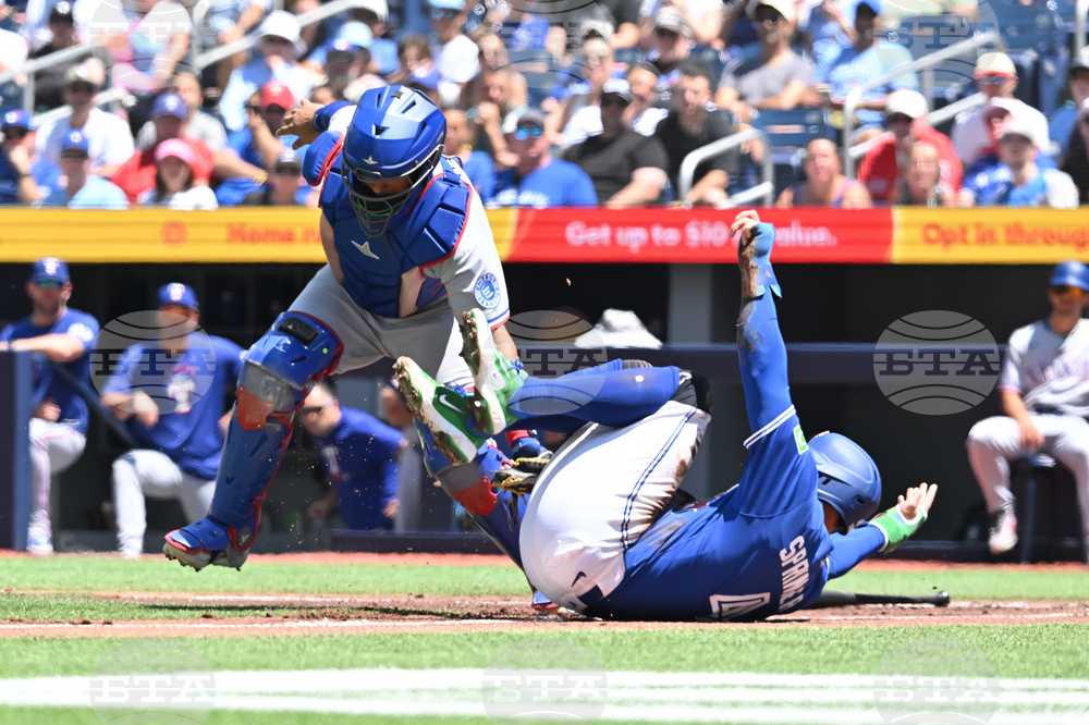 Rangers Blue Jays Baseball