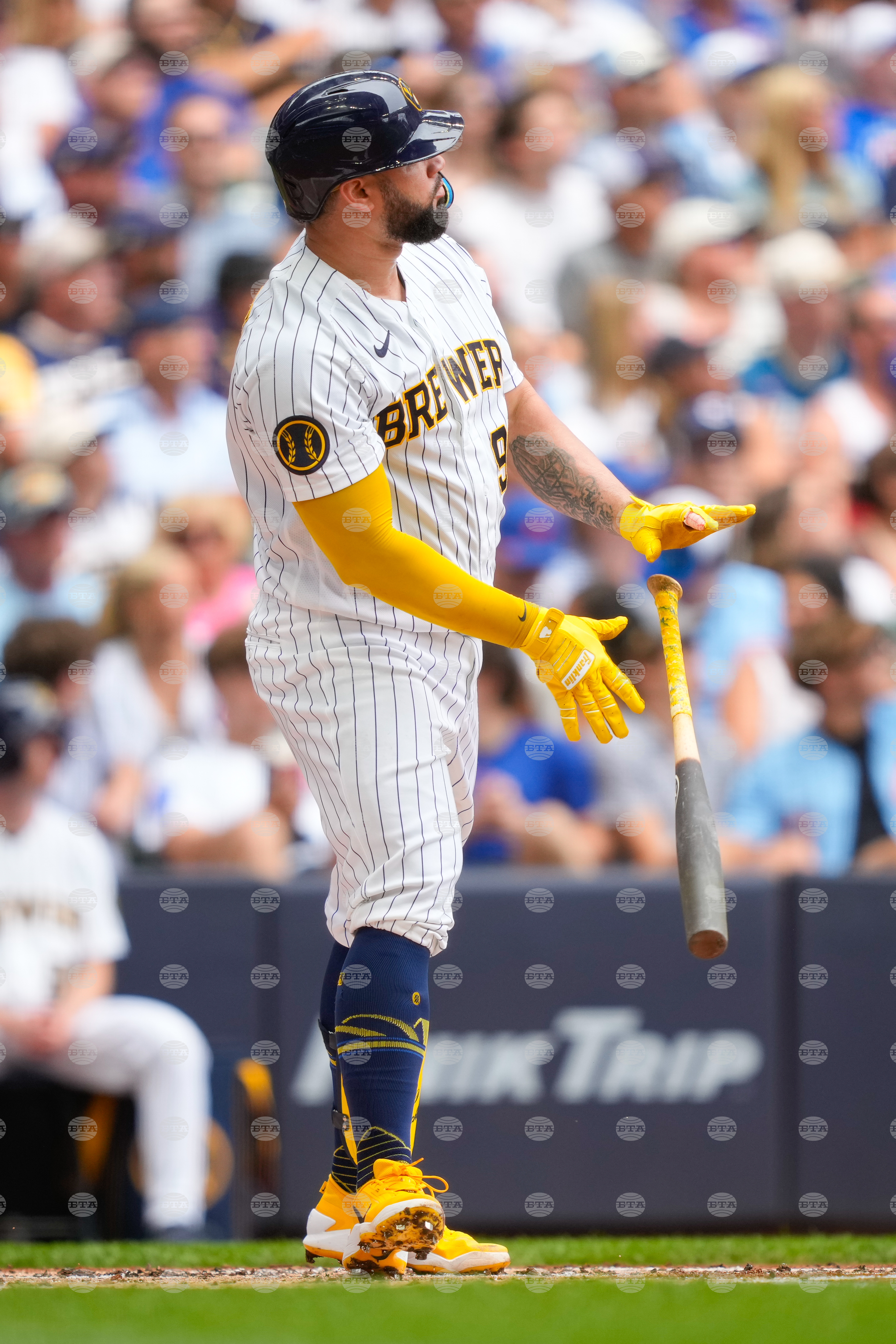 Cubs Brewers Baseball