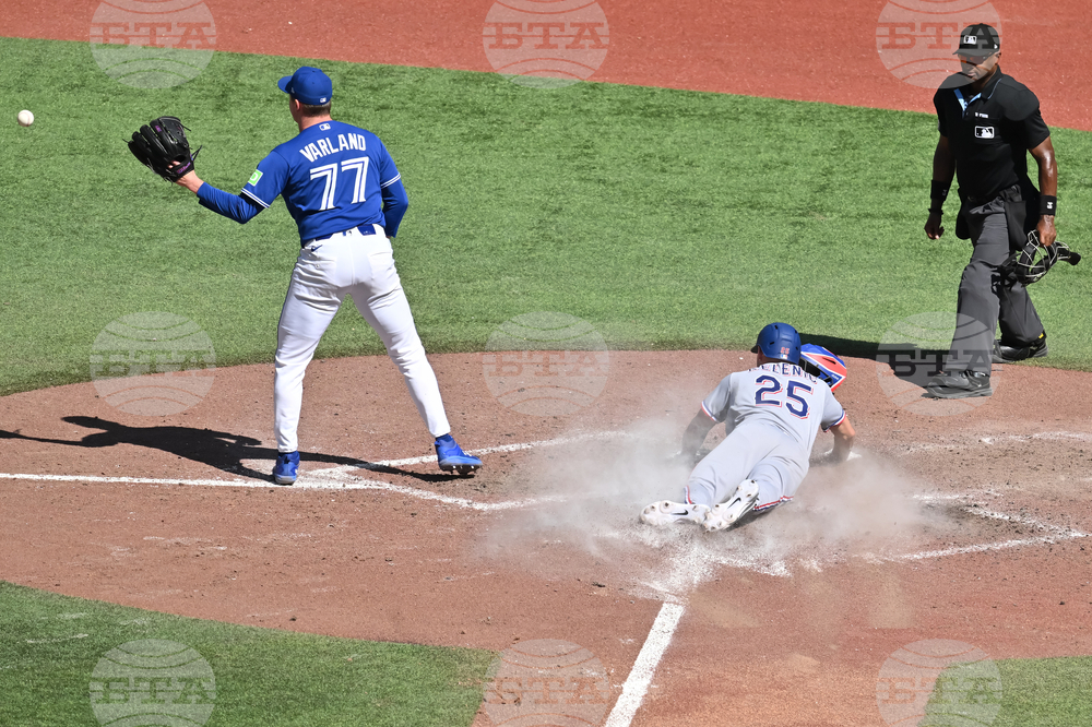Rangers Blue Jays Baseball