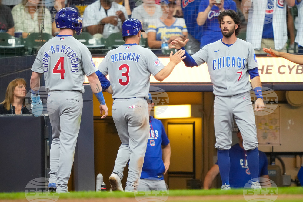 Cubs Brewers Baseball