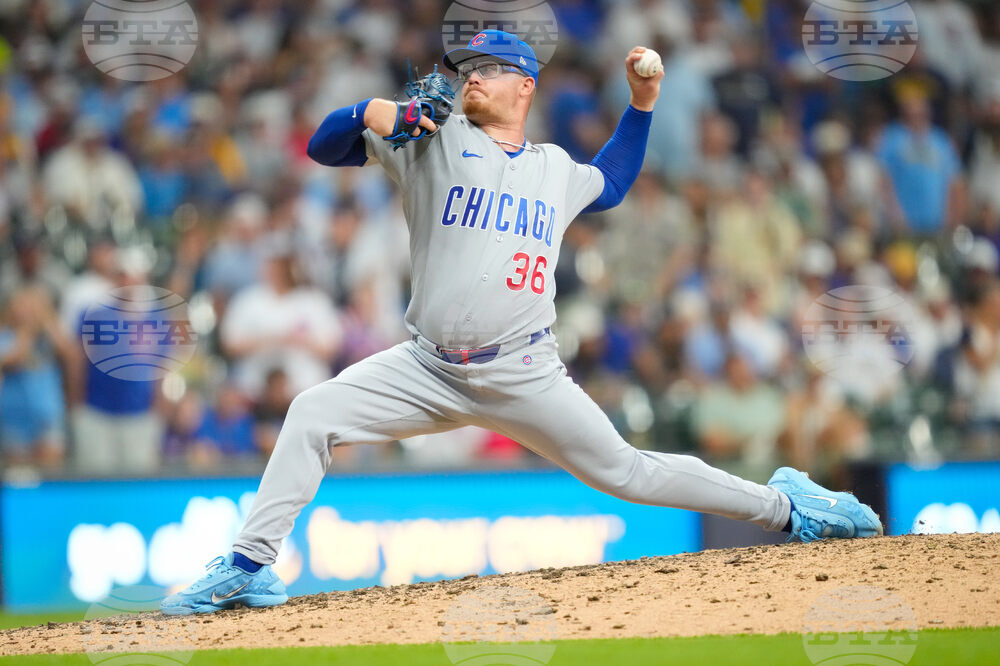 Cubs Brewers Baseball