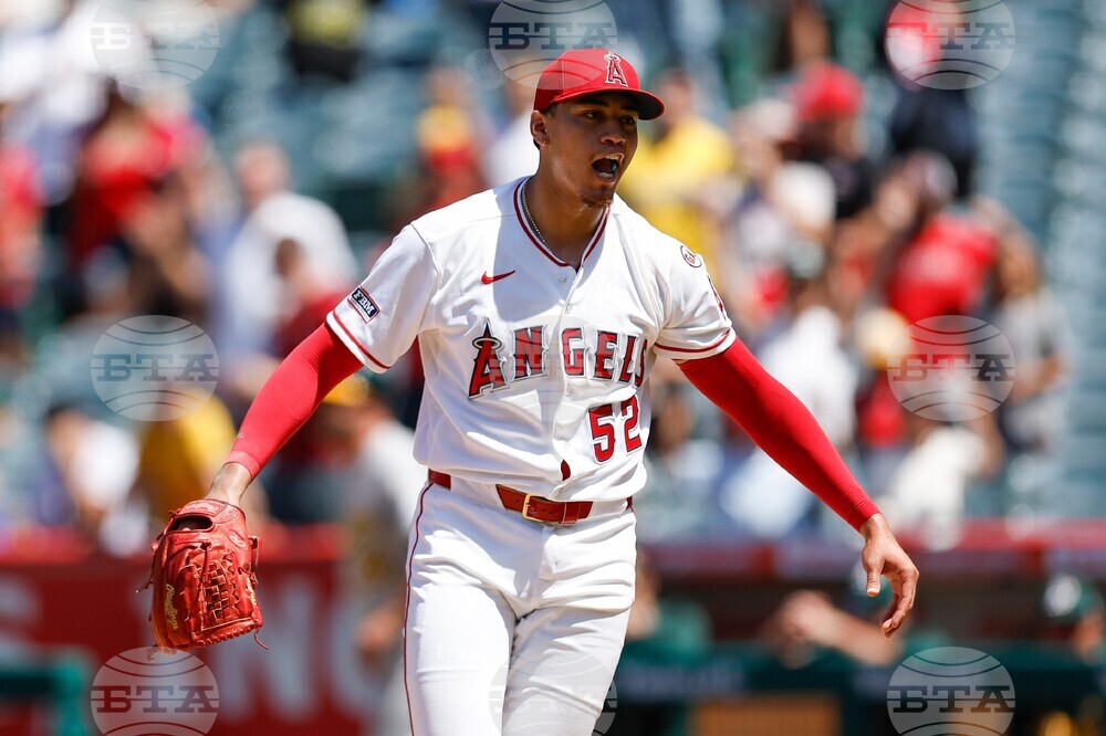 Athletics Angels Baseball