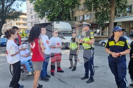 Плевен - пътна полиция - БЧК  - ден на пътната безопасност