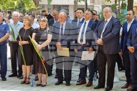 Румъния - Тулча - бюст-паметник на Стефан Караджа - откриване