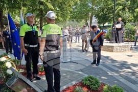 Румъния - Тулча - бюст-паметник на Стефан Караджа - откриване