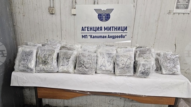 Немска гражданка от турски произход е обвинена и задържана за контрабанда на над 47 кг марихуана през "Капитан Андреево"