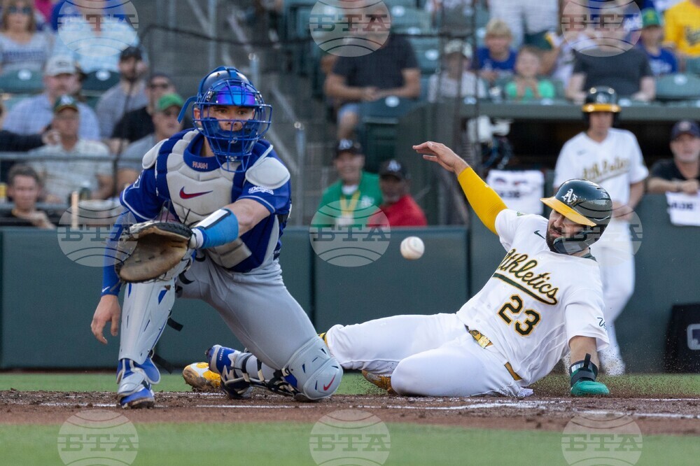 Dodgers Athletics Baseball