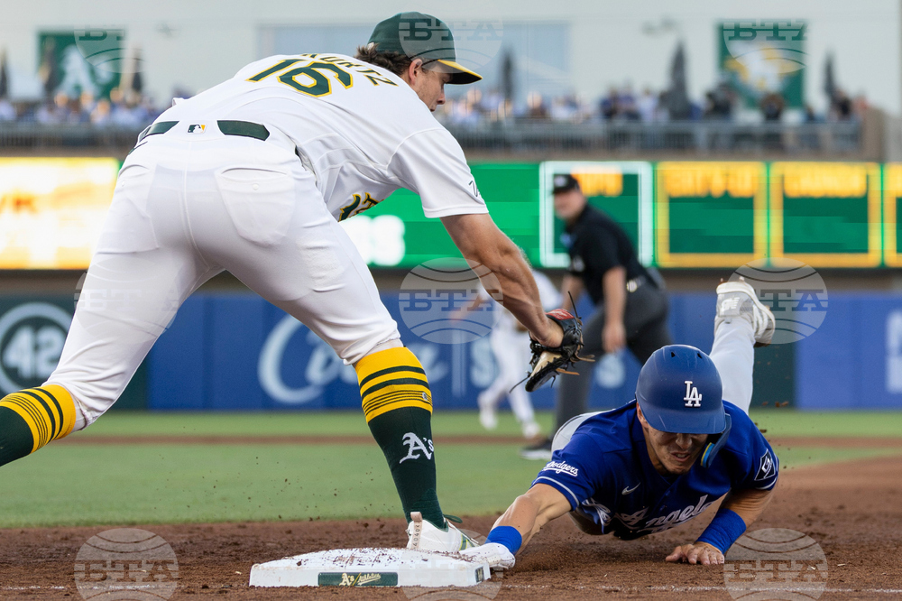 Dodgers Athletics Baseball