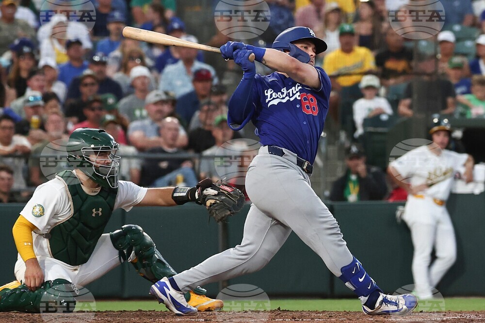 Dodgers Athletics Baseball