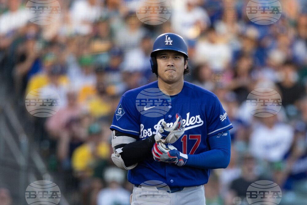 Dodgers Athletics Baseball