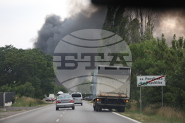 Завод за третиране на отпадъци - пожар