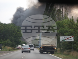 Завод за третиране на отпадъци - пожар