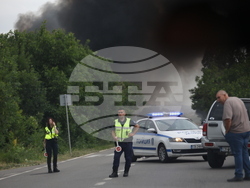 Завод за третиране на отпадъци - пожар