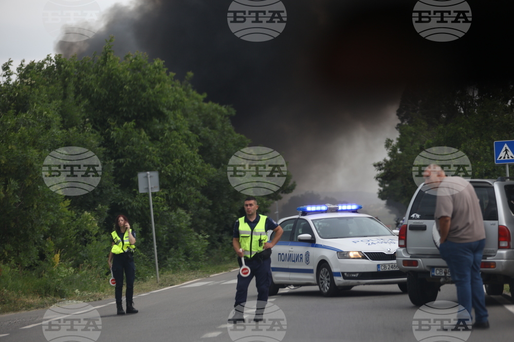 Завод за третиране на отпадъци - пожар
