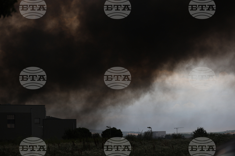 Завод за третиране на отпадъци - пожар
