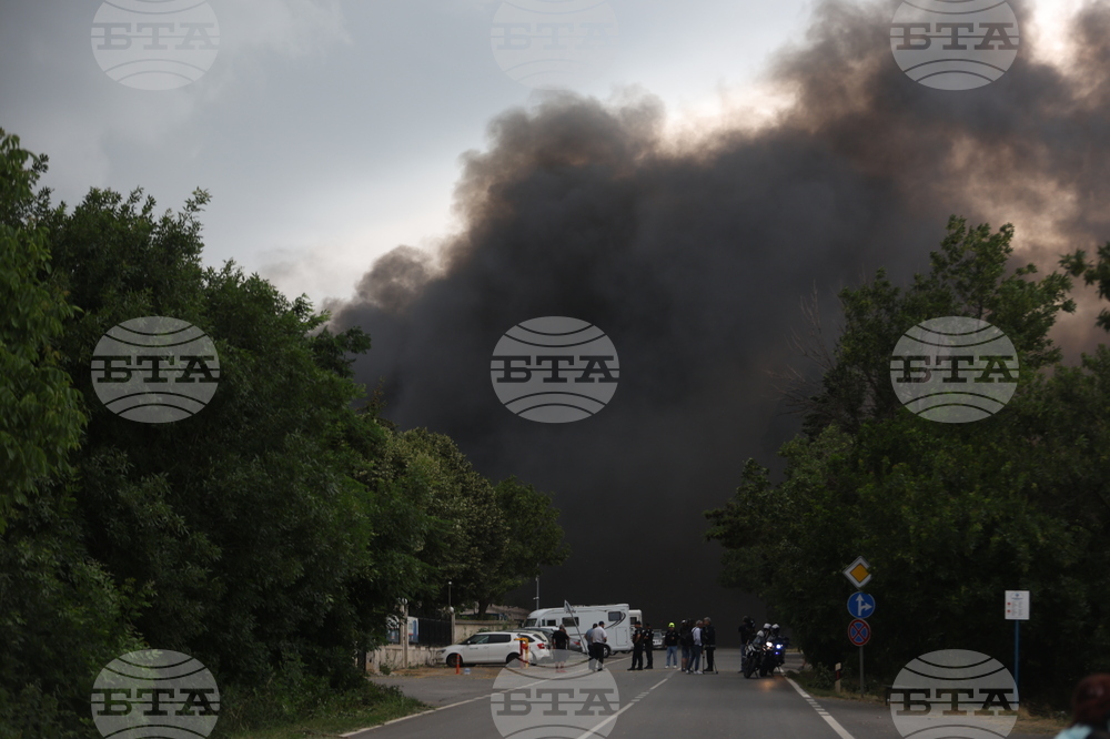 Завод за третиране на отпадъци - пожар