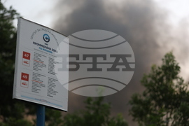 Завод за третиране на отпадъци - пожар