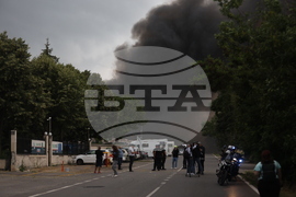 Завод за третиране на отпадъци - пожар